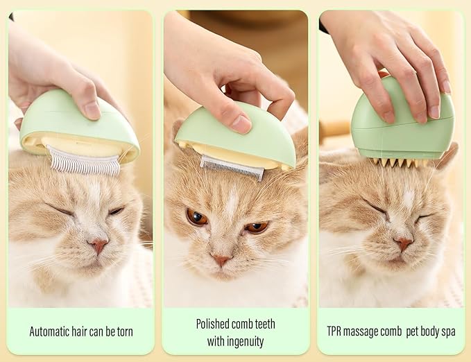 3 in 1 Stainless Steel Grooming Comb - PawGeni