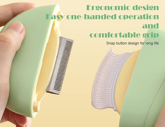 3 in 1 Stainless Steel Grooming Comb - PawGeni