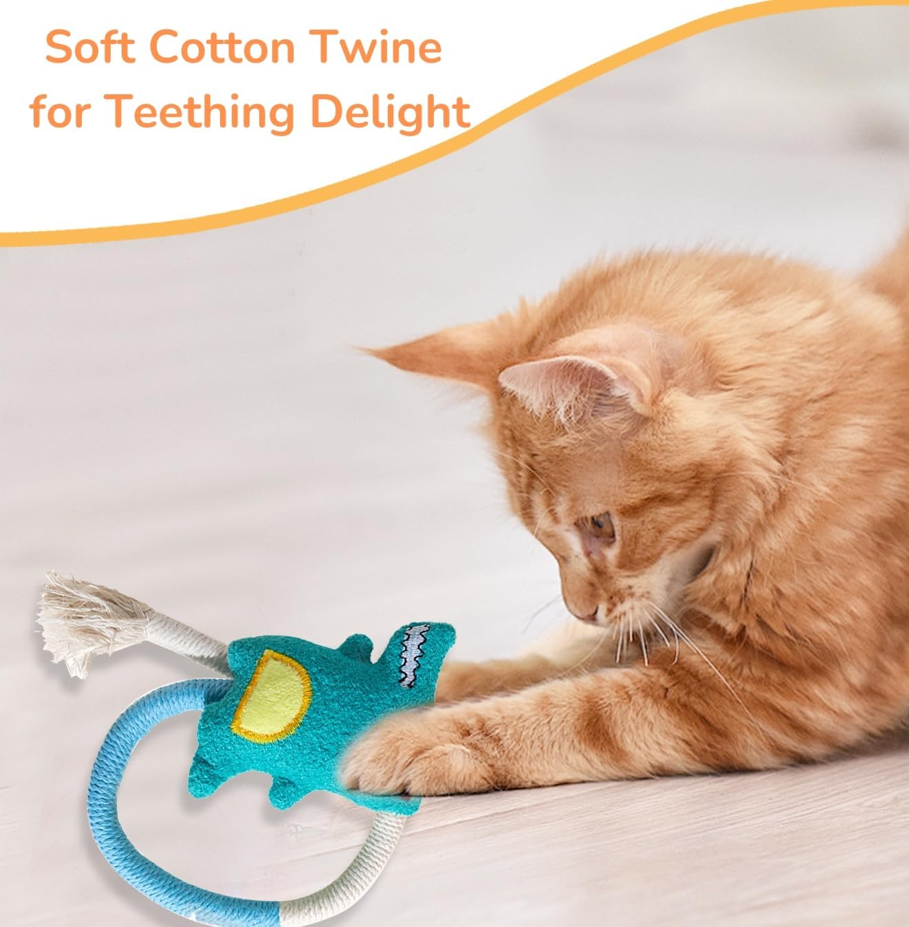 4 - Pack Cat Rope Toy - PawGeni