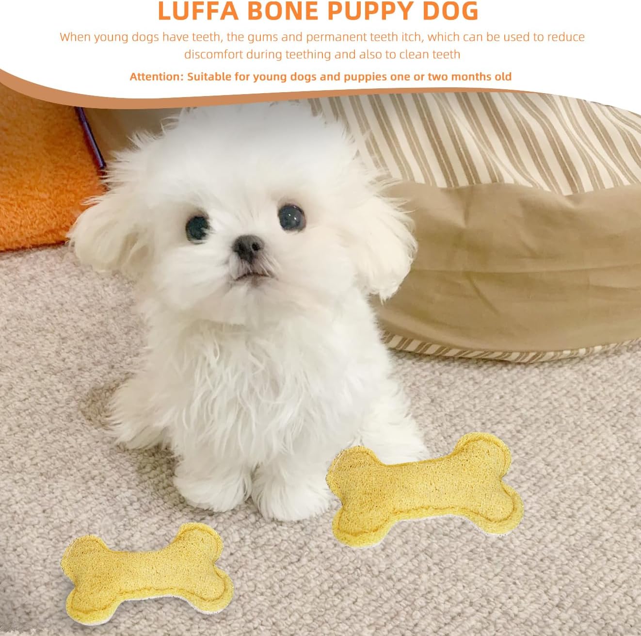 Edible Loofah Chew Toys for Small Dog - PawGeni