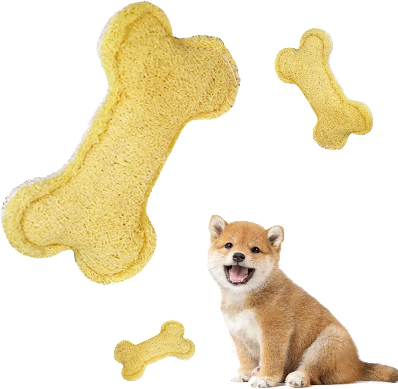 Edible Loofah Chew Toys for Small Dog - PawGeni