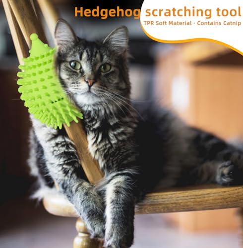 Interactive Hedgehog Cat Brush - PawGeni