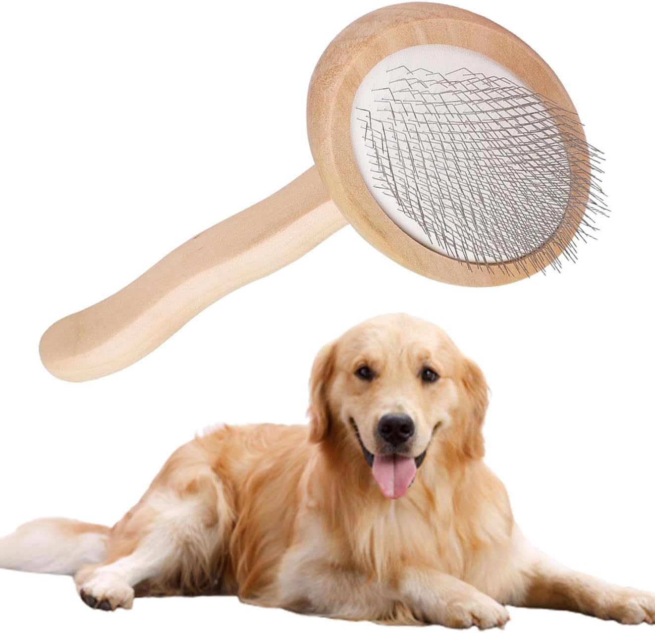 Natural Bamboo Pet Brush - PawGeni