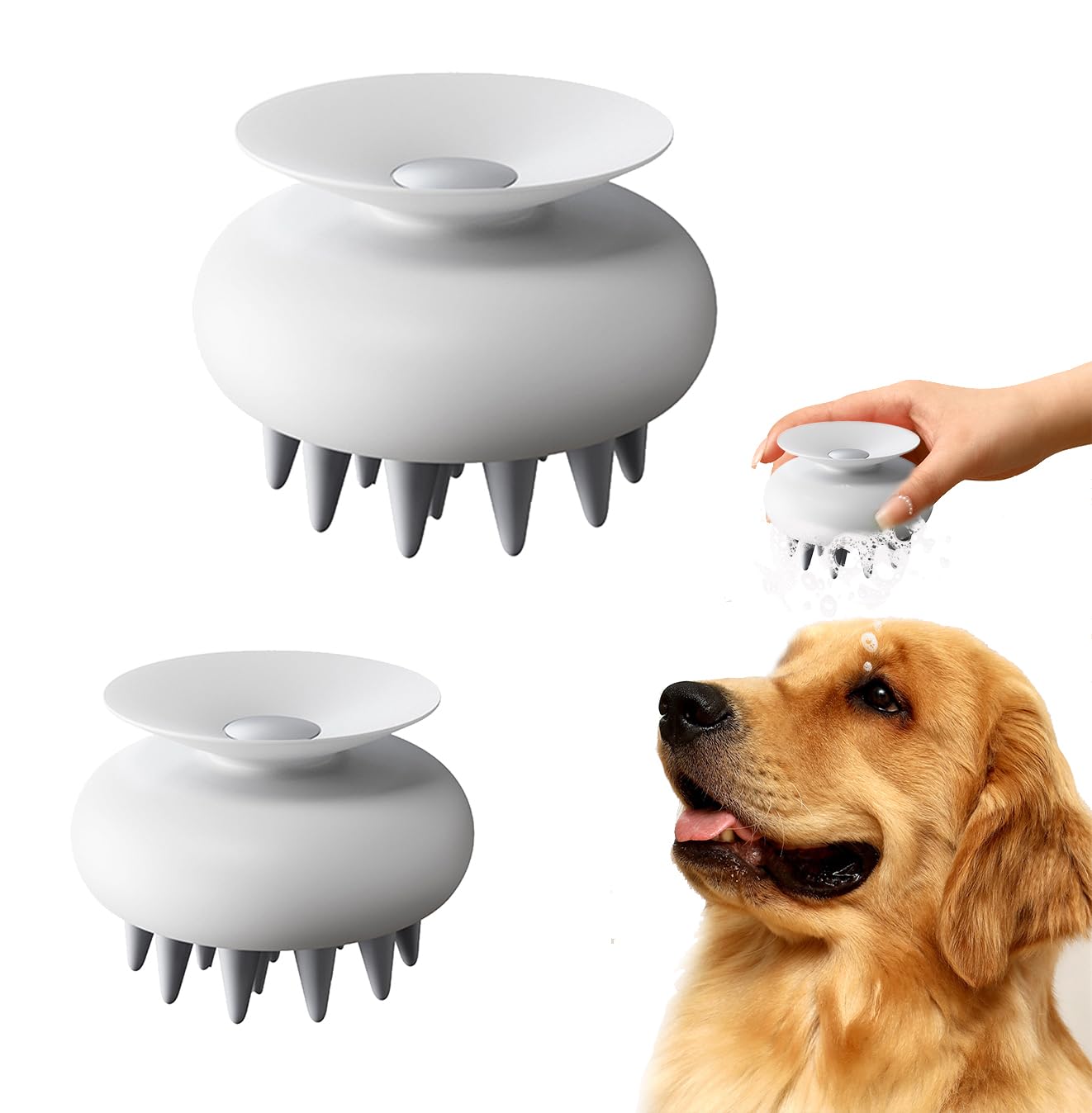 Pet Grooming Brush & Massage Tool - PawGeni