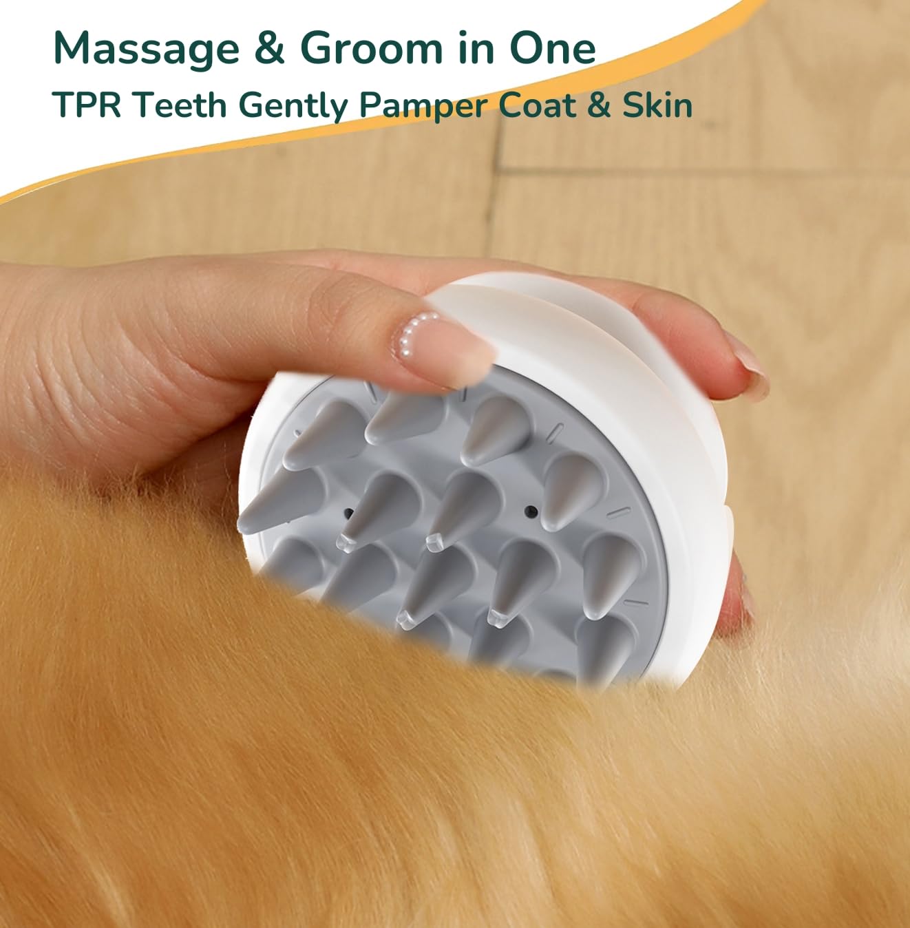 Pet Grooming Brush & Massage Tool - PawGeni