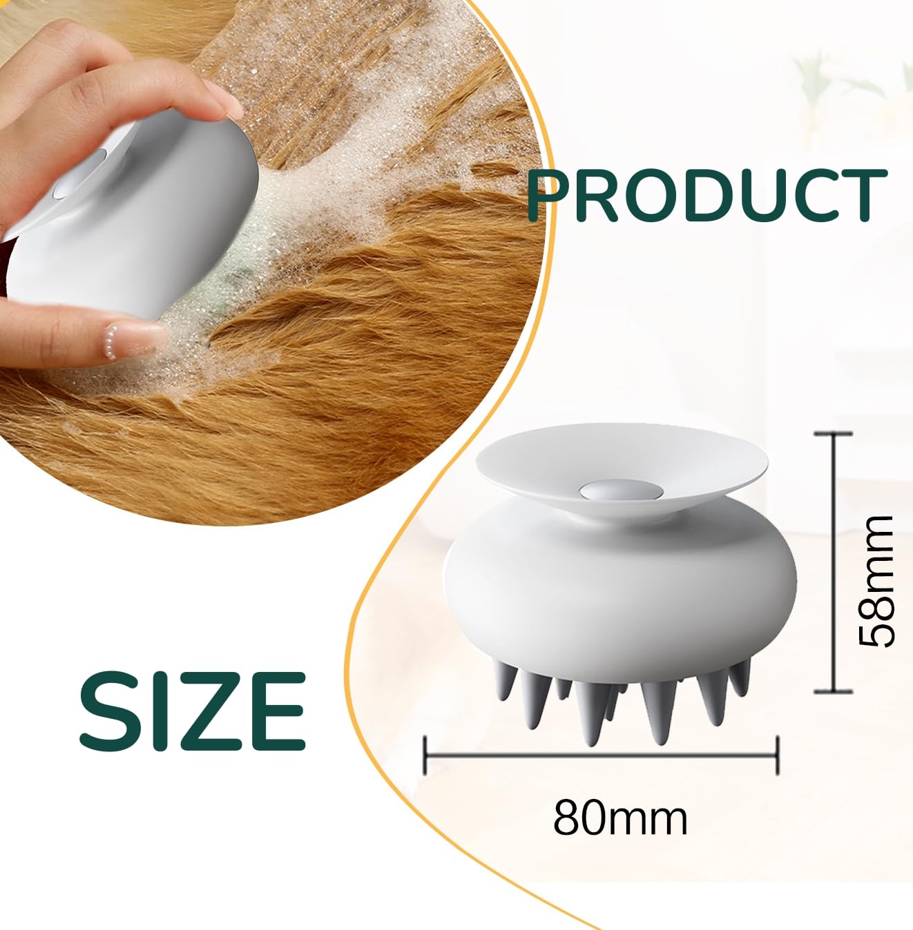 Pet Grooming Brush & Massage Tool - PawGeni