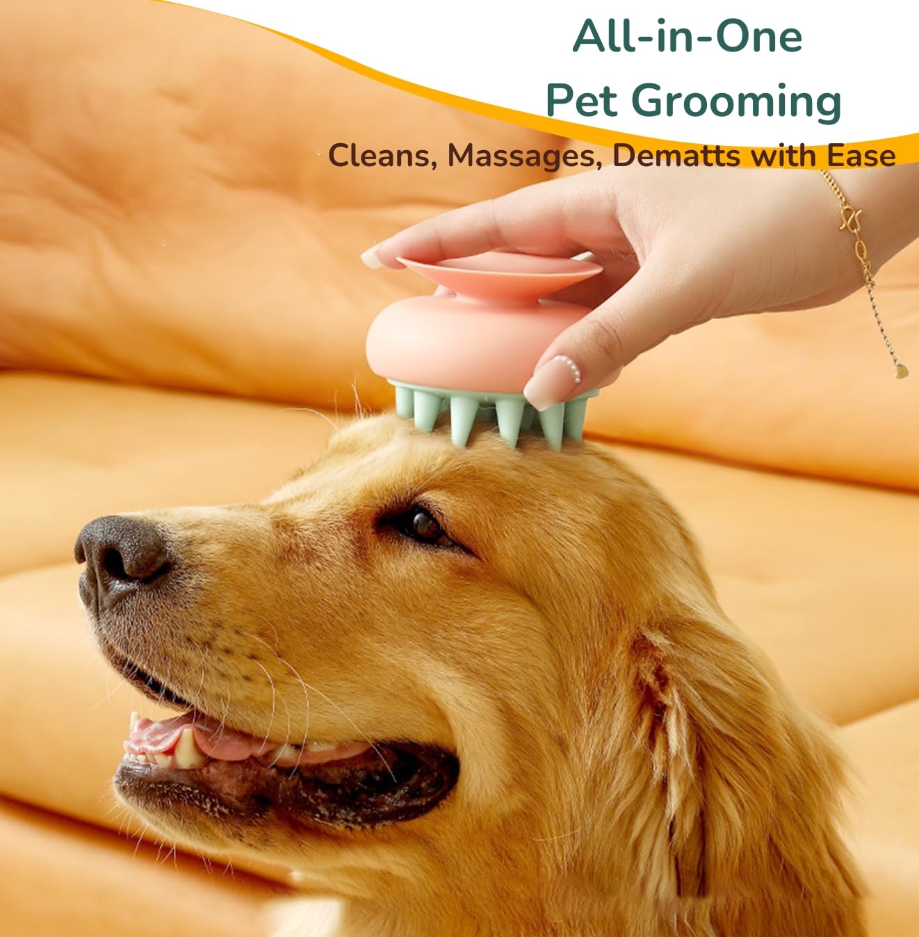 Pet Grooming Brush & Massage Tool - PawGeni