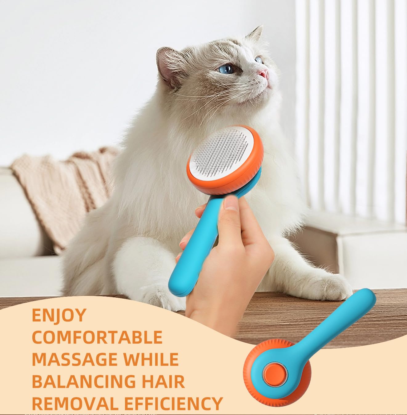 Self - Cleaning Pet Hair Remover Brush - PawGeni